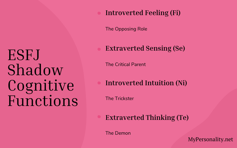 The 4 Shadow ESFJ Cognitive Functions