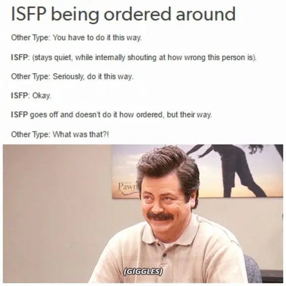 ISFP Personality traits