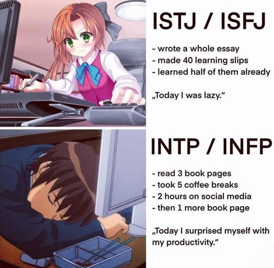 ISTJs and ISFJs