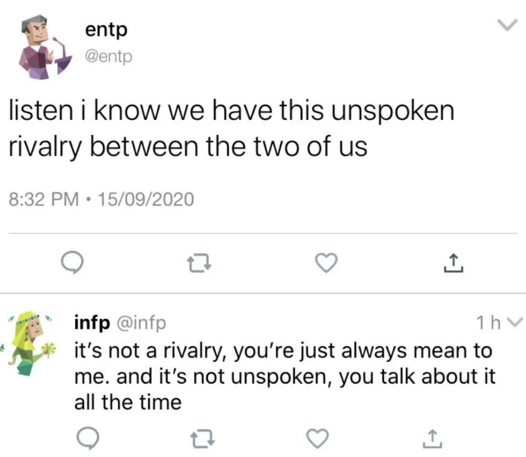 ENTPs Have a Love-Hate Relationship With INFPs