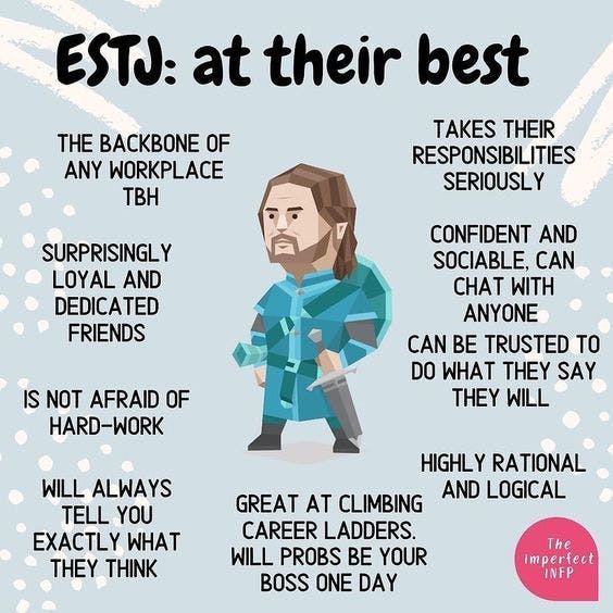 ESTJ (Executive) personality type