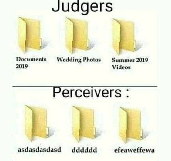 Perceivers Personality Types